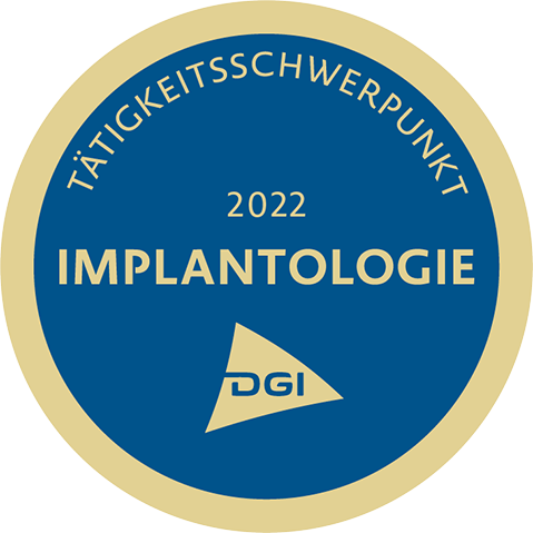 DGI Tätigkeitsschwerpunkt Implantologie 2022